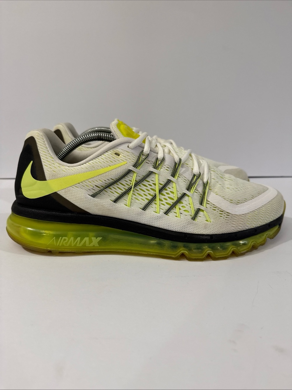 Men’s Nike Air Max 2015 - White Volt - Size 11.5 - 698902 107
